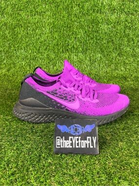 Nike Epic React Flyknit 2 Vivid Purple Black Running Shoes BQ8928-500 Men’s 11